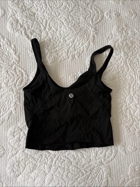 lululemon athletica Tops - lululemon athletica Black Cropped Scoop Neck Tank